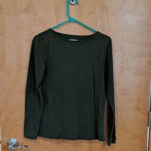 Long sleeve green j crew shirt